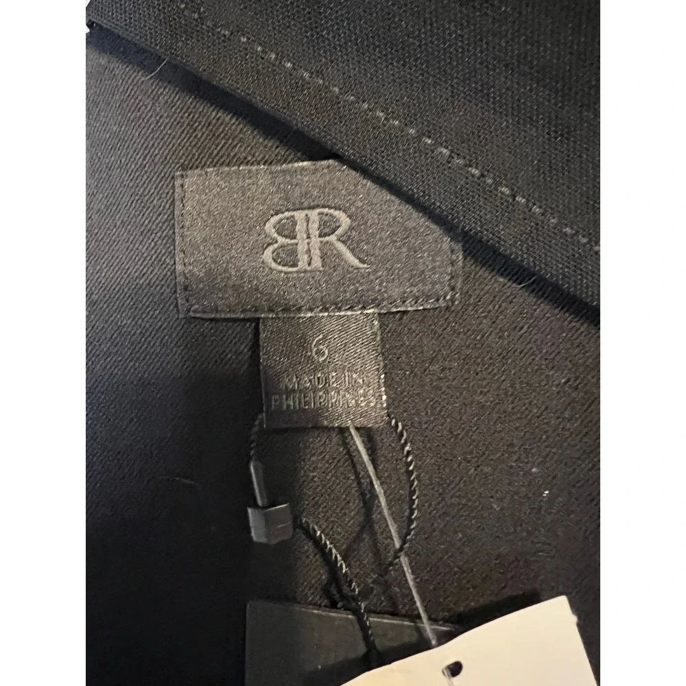 NWT Banana Republic Monogram Mesh Yoke Little Black Cocktail Dress Size 6 - Picture 4 of 7